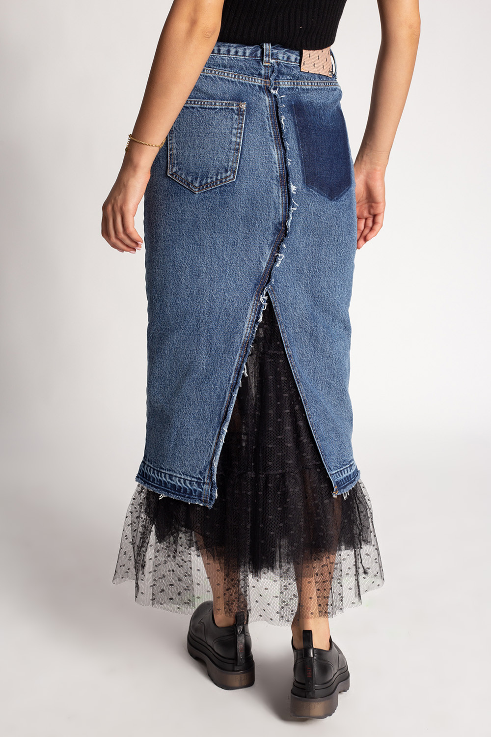 Denim skirt Red Valentino - Valentino плавки-шорты с принтом